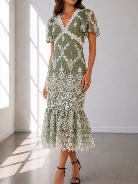 Dresses & Skirts - NEW BOUTIQUE | Embroidered Sheath Dress